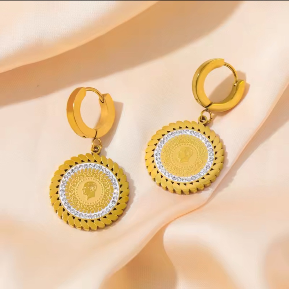 18k Gold plated stainless steel  Earrings